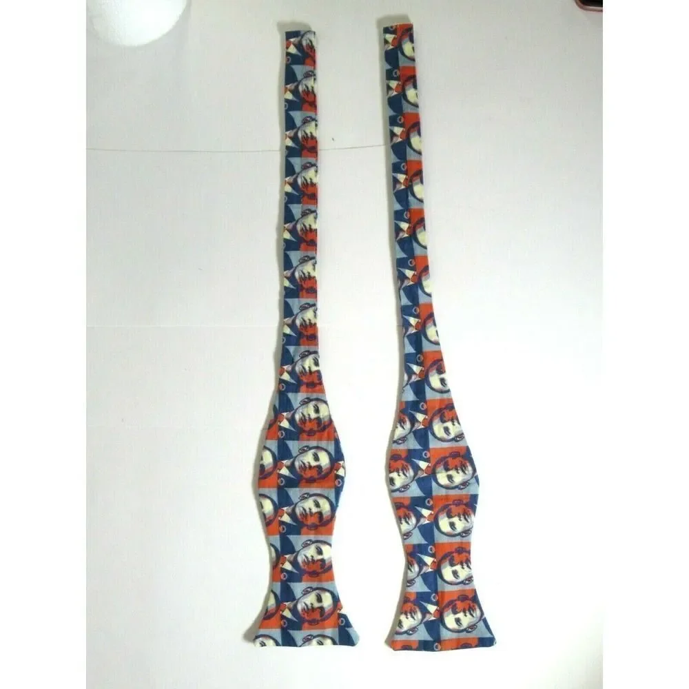 Democrat Barack Obama Bow Tie‎ Campaign Art Deco Hand Made Hook Loop Rare